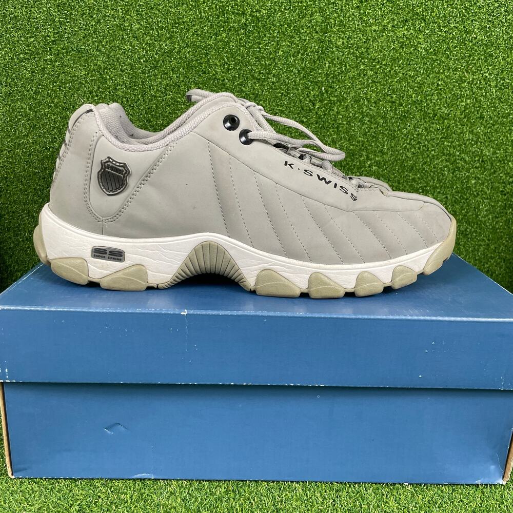 K-Swiss ST329 CMF Mens Gray Athletic Shoes Running Sneakers Sz 10.5
